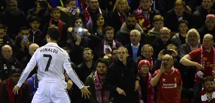 رونالدو، ريال مدريد، جماهير ليفربول، أنفيلد